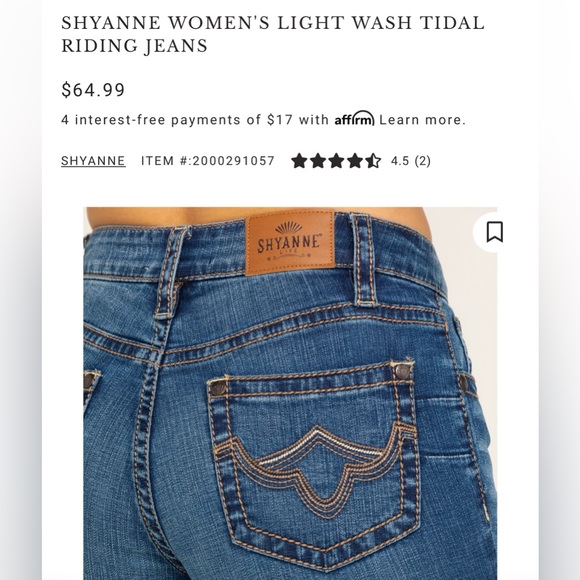 Shyanne Light Wash Tidal Riding Jeans - Picture 6 of 6